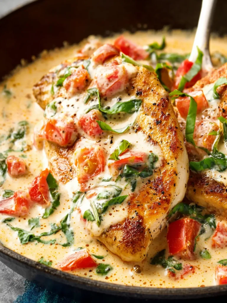 Creamy Tomato Basil Chicken First Image