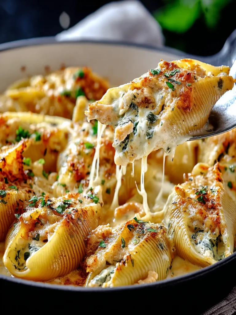 Irresistible Chicken Alfredo Stuffed Shells Recipe First Image