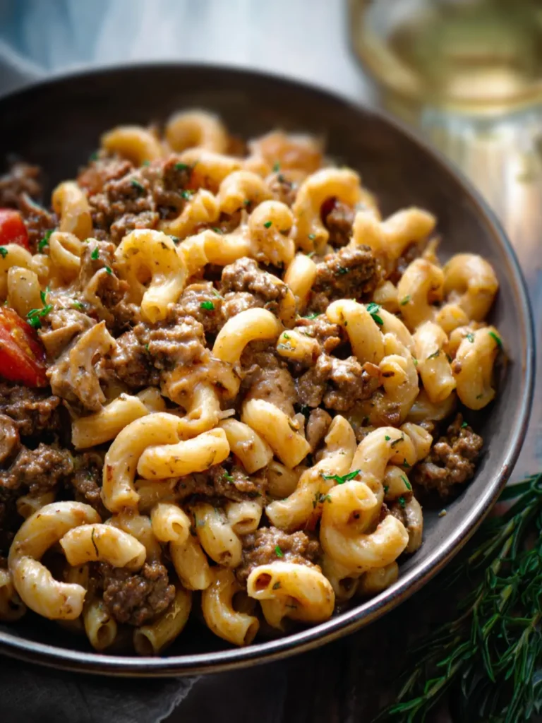Paleo AIP HAMBURGER MACARONI Pasta First Image