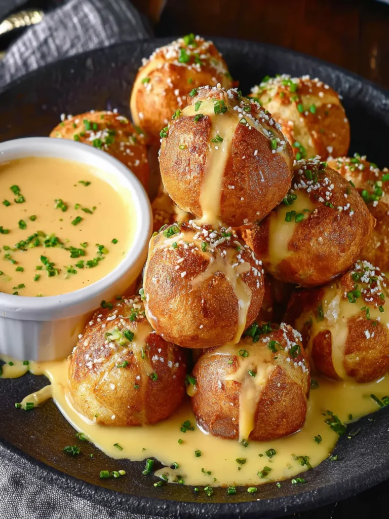 Pretzel Bites with Beer Cheese Sauce First Image