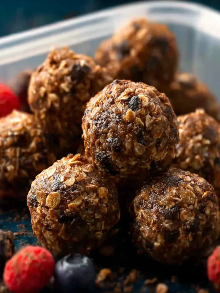 Triple Chocolate Oatmeal Energy Bites First Image