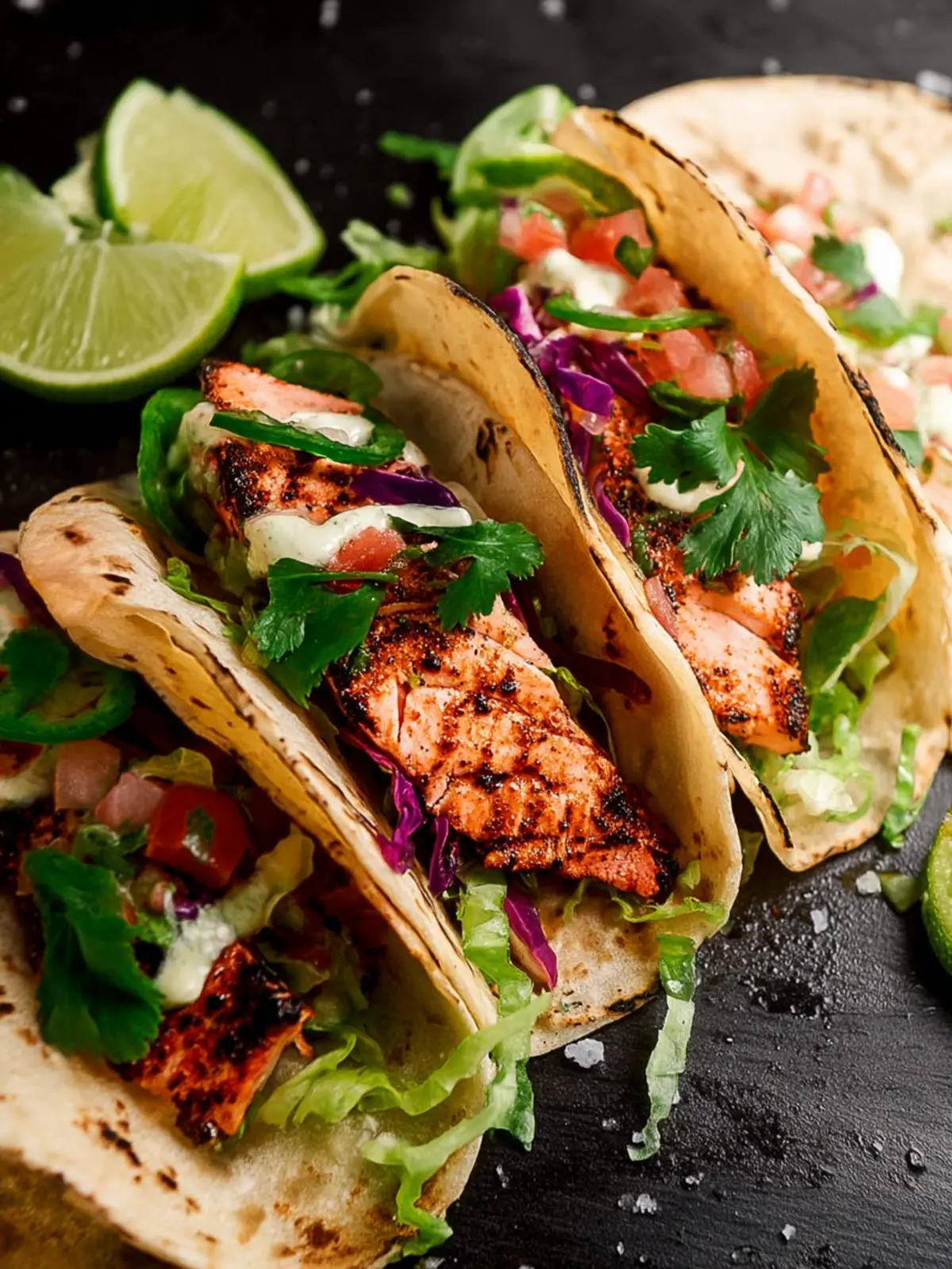 Blackened Salmon Tacos First Image