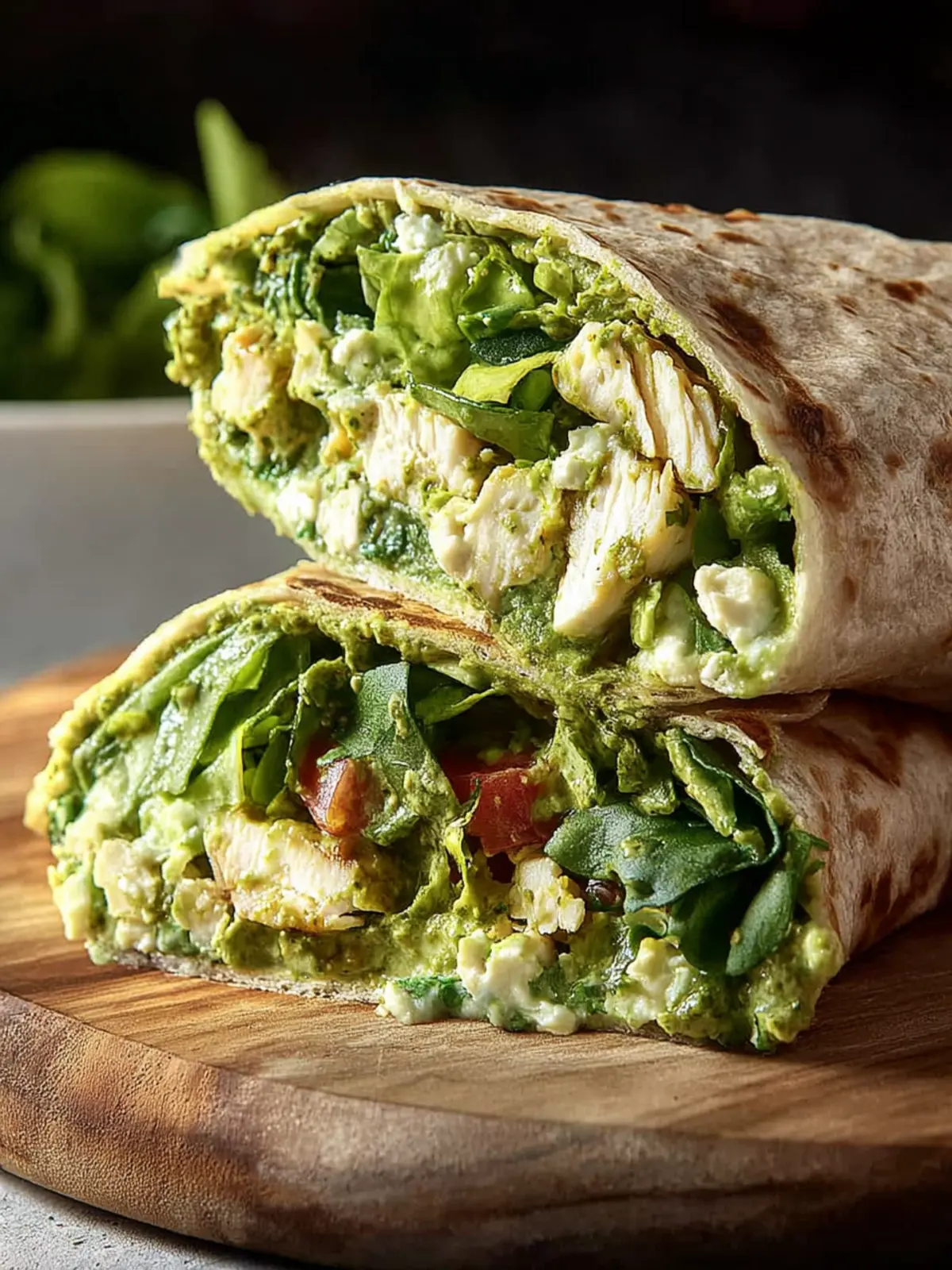Easy Green Goddess Chicken Salad Wrap (High-Protein) First Image