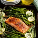 Sheet Pan Salmon and Asparagus First Image