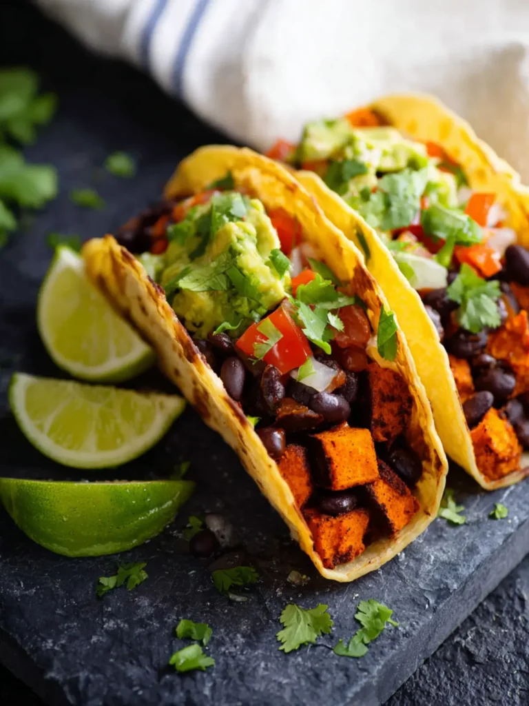 Sweet Potato and Black Bean Tacos First Image