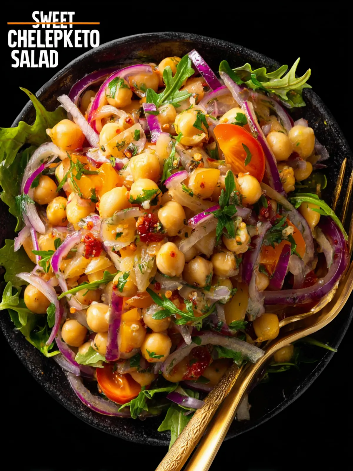Sweet Shallot Chickpea Salad First Image