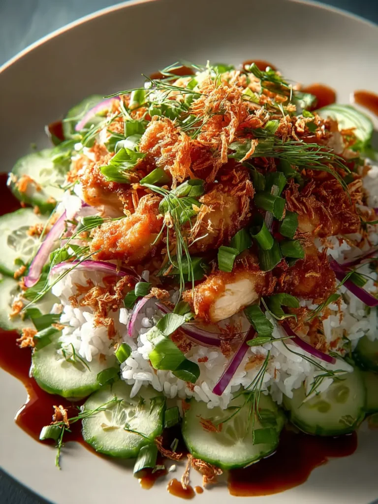 Crispy Rice Chicken Salad First Image