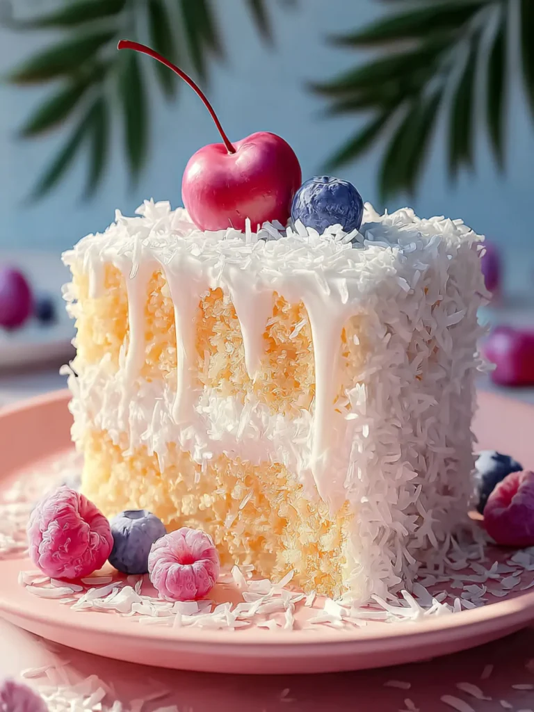 Fluffy Coconut Cake First Image