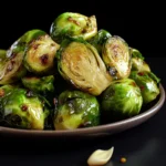 Lemon Garlic Brussels Sprouts First Image