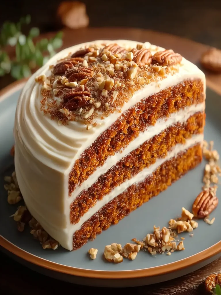 Spiced Carrot Cake with Cream Cheese Icing First Image